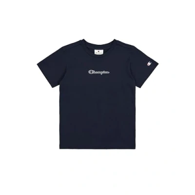Abbildung von Champion Graphic Crewneck WITH Large LOGO Tshirt print für Kinder, Größe: 138/142, Navy