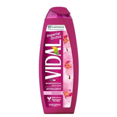 Abbildung von Vidal Schaumbad Imperiale Orchidee, umhüllende Formel, Orchideenduft, Dermatologisch getestet, 500 ml