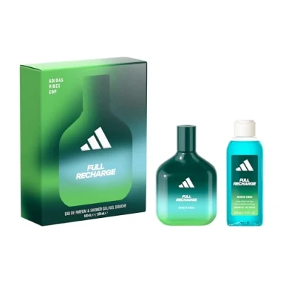Abbildung von das adidas Vibes Set enthält Eau de Parfum Full Refill und Duschgel