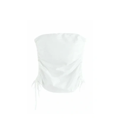 Abbildung von Next Regular FIT Ruched TIE Detail Top, Damen, Größe: Large, White