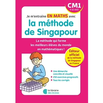 Abbildung von Je m&#039;entraîne en maths avec la méthode de Singapour CM1