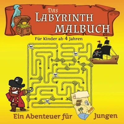 Abbildung von Das LABYRINTH BUCH für Kinder ab 4: Mit Ausmalbildern speziell Jungen