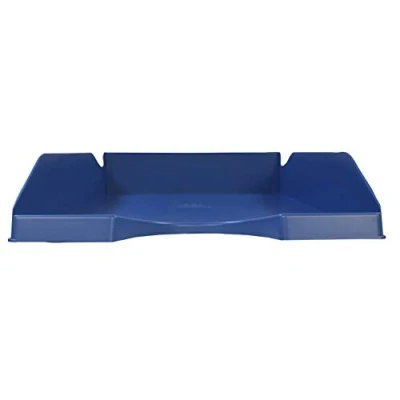 Abbildung von Exacompta 123100D Briefablage Clean&#039;Safe DIN A4 Idealer Briefkorb für Ihre Organisation. Robuster und stapelbarer Ablagekorb antimikrobielle Wirkung Blau
