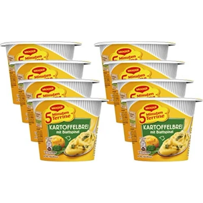 Abbildung von Maggi 5 Minuten Terrine Kartoffelbrei mit Blattspinat, 8er Pack (8 x 47 g)
