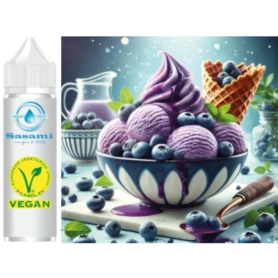 Abbildung von Heidelbeere Blaubeere Eiscreme Aroma Konzentrat Vegan Sasami 10ml