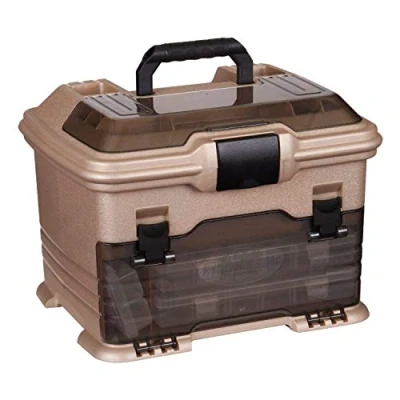 Abbildung von Flambeau Outdoors T4 Smoke Multiloader, tragbare Aufbewahrungsbox für Angel und Angelzubehör, Gold/Schwarz
