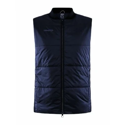 Abbildung von Craft CORE LIGHT PADDED VEST Herren Weste M Blaze Wärmende mit leichter Wattierung Laufweste aus recyceltem Polyester Ripstrikkragen Reißverschlusstaschen Steppweste