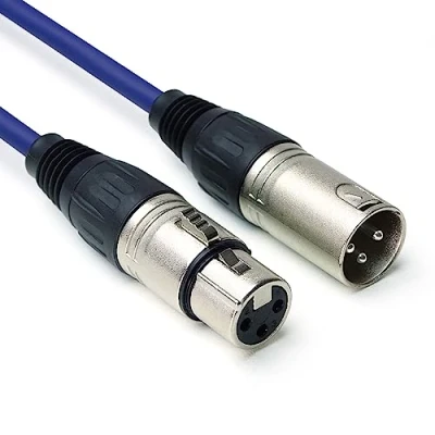 Abbildung von keepdrum DMX Kabel 3m Blau 3 pol XLR Steuerkabel 100 Ohm Lichtkabel