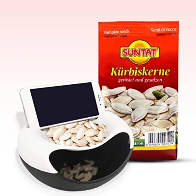 Abbildung von MEIN BAZAR SUNTAT Kürbiskerne Set geröstet gesalzen ungeschält 5x 200g + GRATIS Schale mit SNACKABLAGE