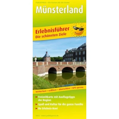 Abbildung von Münsterland: Erlebnisführer mit Informationen zu Freizeiteinrichtungen auf der Kartenrückseite, GPS genau. 1:150000 (Erlebnisführer: EF)