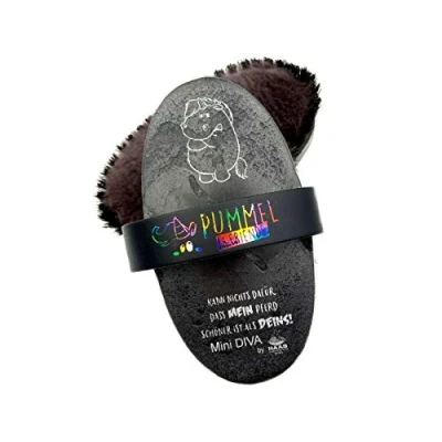 Abbildung von Lammfellbürste Grummeleinhorn MINI DIVA schwarz