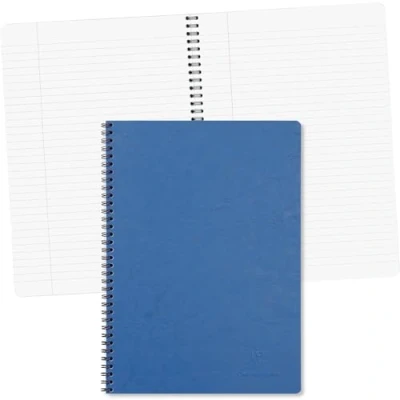 Abbildung von Clairefontaine 781454C Age Bag Spiralblock, 100 Seiten, A4, 21 x 29,7 cm, Blau, 1 Stück
