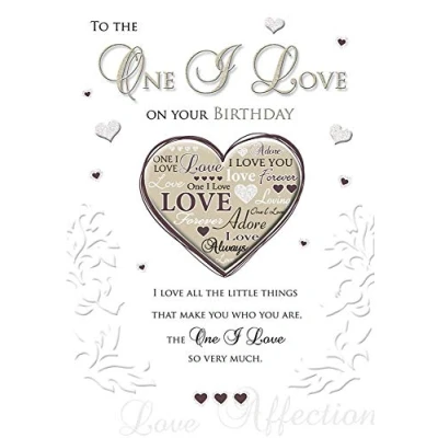 Abbildung von Geburtstagskarte One I Love 25,4 x 17,8 cm Piccadilly Greetings