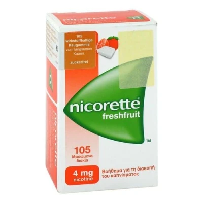 Abbildung von Nicorette 4 mg freshfruit Kaugummi Reimport 105 St