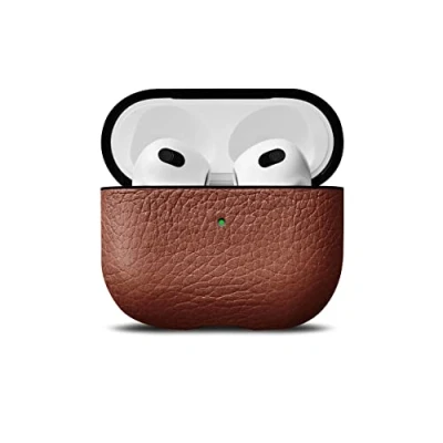 Abbildung von WOOLNUT Leder Hülle Case für AirPods 3 Gen Cognac Braun Premium Apple Generation aus hochwertigem Schützende und stilvolle Ihre