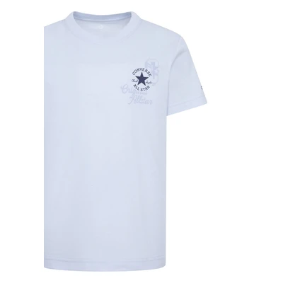 Abbildung von Converse Retro Front BACK LOGO TEE Tshirt print für Kinder, Größe: 158/170, Blue supermoon heather