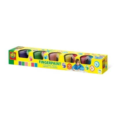 Abbildung von SES Kreative Fingerfarbe 6 x 120 ml
