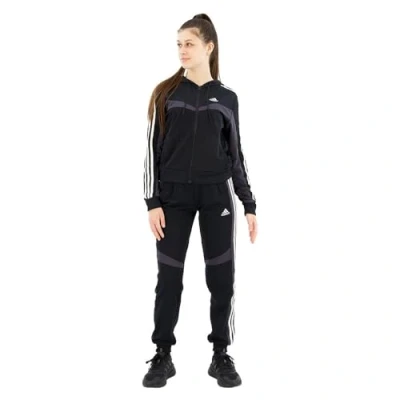 Abbildung von adidas Sportswear Boldblock Tracksuit SET Trainingsanzug, Damen, Größe: XS, Black/white