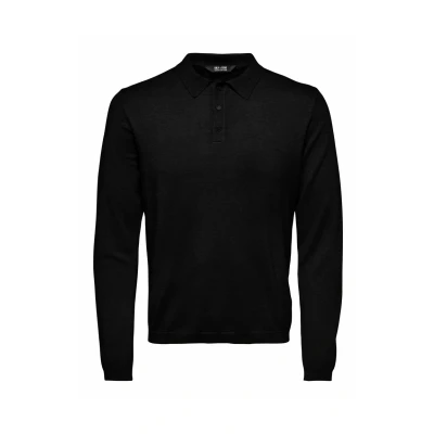 Abbildung von Only &amp; Sons Wyler LIFE REG 14 LS NOOS Poloshirt, Herren, Größe: XS, Black