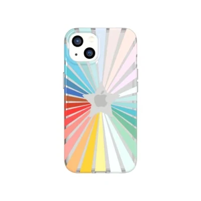 Abbildung von Tech 21 Evo Art Rainbow Sunburst für iPhone 13 Schutzhülle mit exklusivem Artwork und 3,6 m Multi Drop Schutz, Print