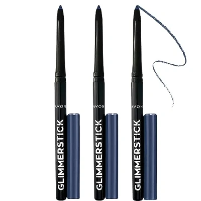 Abbildung von 3 x Avon Glimmerstick Eyeliner in Starry Night Blue
