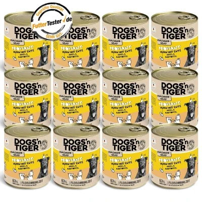 Abbildung von Adult Hundefutter, Proviant, Nassfutter, Getreidefrei, Huhn, Ente, Apfel &amp; Kartoffel, 12x 800g