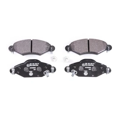 Abbildung von HELLA 8DB 355 010 791 Bremsbelagsatz mit akustischer Verschleißwarnung Bremssattelschrauben TOYOTA: Yaris I Schrägheck