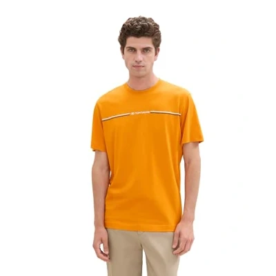 Abbildung von TOM Tailor Tshirt print, Herren, Größe: XXL, Fresh pepper orange