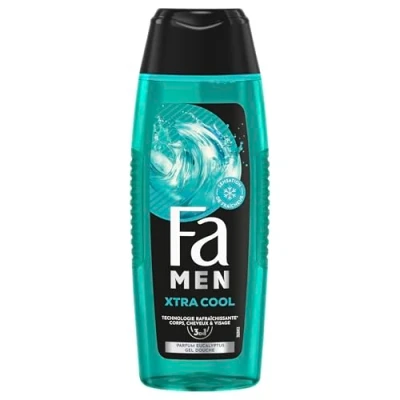 Abbildung von Fa Men Duschgel für Herren Extreme Cool pH neutral die Haut dermatologisch getestet Flasche mit 250 ml