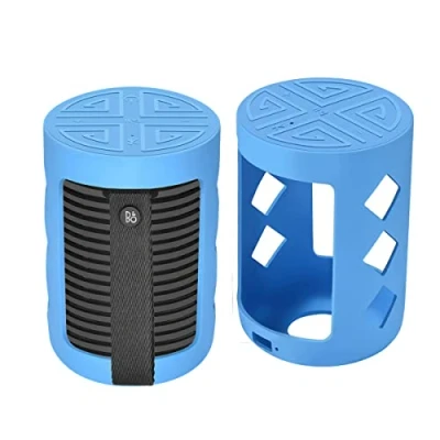 Abbildung von Silikon Schutzhülle kompatibel mit B&amp;O Beosound Explore, für Bang &amp; Olufsen Explore Wireless Bluetooth Lautsprecher (blau)