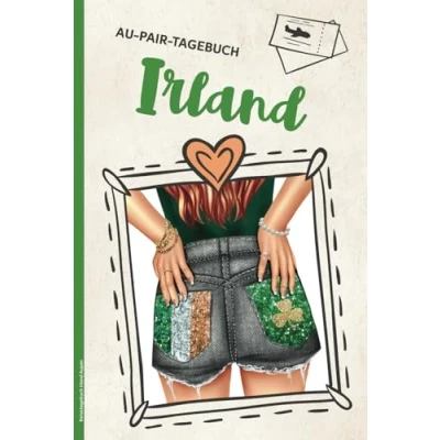 Abbildung von Reisetagebuch Irland Aupair: Meine Zeit im Ausland passt in dieses schöne Tagebuch für das Auslandsjahr als Au Pair ein Auslandstagebuch zum Eintragen und ausfüllen Babysitter
