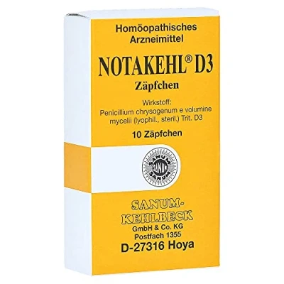 Abbildung von Notakehl D 3 Zäpfchen 10 St