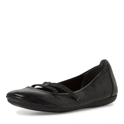 Abbildung von Tamaris Damen Klassische Ballerinas, Frauen Flats,Comfort Lining,TOUCHit Fußbett,Slip ons,klassisch elegant,Ballerinen,Black,36 EU