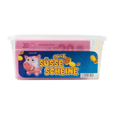 Abbildung von Cool Scheine Esspapier süßes Bargeld 400 Euroscheine in der Frischhaltebox, g