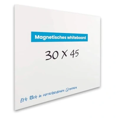 Abbildung von Vivol Eco Magnetic Whiteboard 30x45 rahmenlos ohne Rand Magnettafel Wandmagnettafel 6 Größen magnetisch und beschreibbar weiß