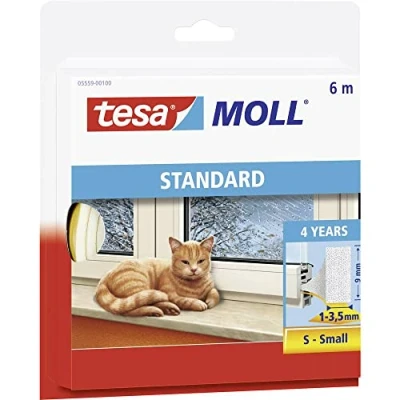 Abbildung von tesa Dichtungsbänder tesamoll I Profil 9 mm x 6 m braun