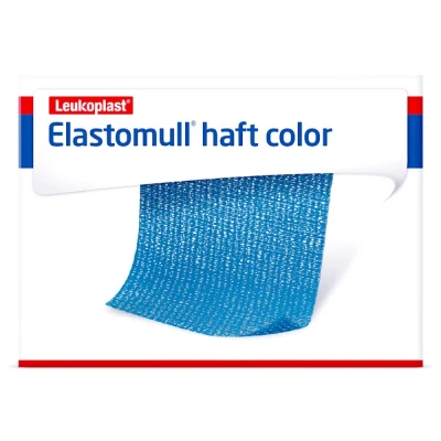 Abbildung von Elastomull haft color 10 cmx4 m Fixierbinde blau