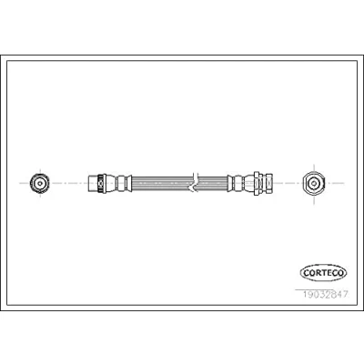 Abbildung von CORTECO 19032847 Bremsschläuche 450 RENAULT: MASTER 2 Pritsche/Fahrgestell, Kasten, Bus, OPEL: Movano A Kastenwagen