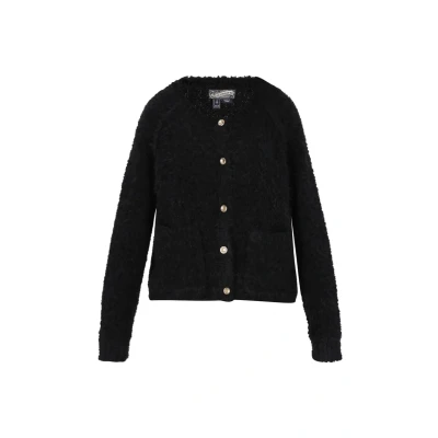 Abbildung von Dreimaster Strickjacke, Damen, Größe: M/L, Black