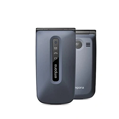 Abbildung von emporiaACTIVEglam Seniorenhandy 4G VoLTE Klapphandy ohne Vertrag Mobiltelefon mit Notruftaste 2,2 Zoll Display Blau