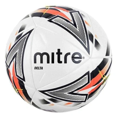 Abbildung von Mitre Delta Fußball sehr langlebig verbesserte Genauigkeit und Konsistenz, Weiß/Schwarz, 4
