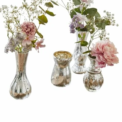 Abbildung von Mirabeau Dekovase Deko Vase 4er Set Maelie antiksilber