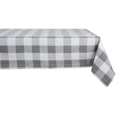 Abbildung von DII Buffalo Check Collection Klassische Tischdecke, 60 x 104 cm, Grau &amp; Weiß