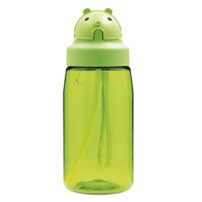 Abbildung von Laken OBY Kids Tritan Kinderflasche, Kappe mit Strohhalm 0,45L Grün