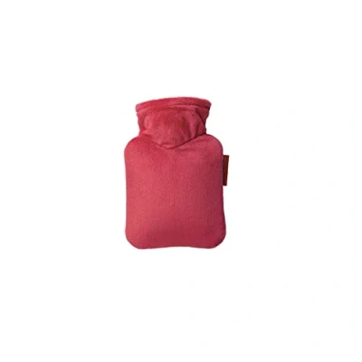 Abbildung von Mini Wärmflasche 0,2 l mit Veloursbezug tomatenrot 1 St