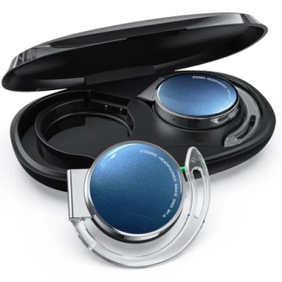 Abbildung von On Ear Kopfhörer Bluetooth 5.3, Open Kabellos Bluetooth, Clip Sport Headse mit 4 Mikrofon, Comfort Fit Ohrhaken Ohrhörer