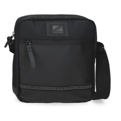 Abbildung von Pepe Jeans Stratford Umhängetasche, Schwarz, 23 x 27 7 cm, Polyester, von Joumma Bags, Talla única, Umhängetasche