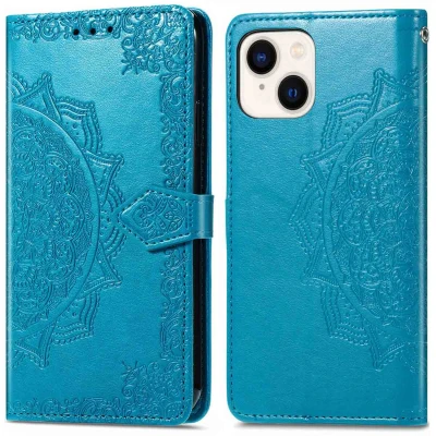 Abbildung von Apple iPhone 15 Hülle Kunstleder iMoshion Klapphülle Handyhülle Türkis