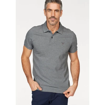 Abbildung von GANT Original Rugger PLUS SIZE Poloshirt, Herren, Größe: Small, Grey melange