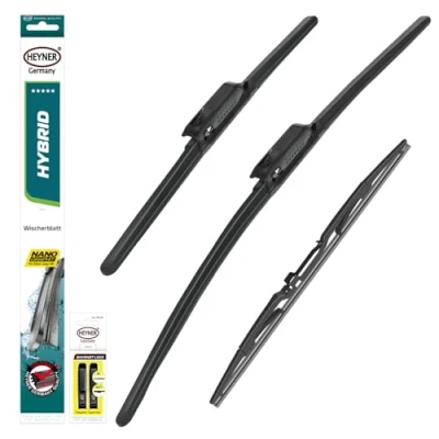 Abbildung von HEYNER® Scheibenwischer Set mit Heckscheibenwischer passend für OPEL ZAFIRA LIFE (03.2019 10.2024) HYBRID Flachbalkenwischer Front und Heckwischer